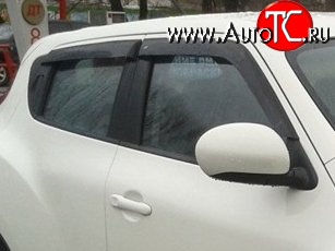 999 р. Комплект дефлекторов окон (ветровиков) 4 шт. Russtal Nissan Juke 1 YF15 дорестайлинг (2010-2014)  с доставкой в г. Вологда