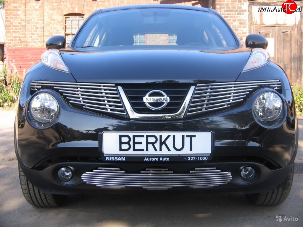 6 299 р. Декоративная вставка воздухозаборника Berkut Nissan Juke 1 YF15 дорестайлинг (2010-2014)  с доставкой в г. Вологда