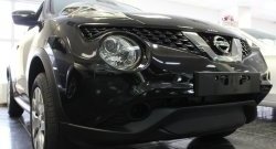 1 469 р. Сетка на бампер (рестайлинг) Russtal (черная) Nissan Juke 1 YF15 дорестайлинг (2010-2014)  с доставкой в г. Вологда. Увеличить фотографию 3