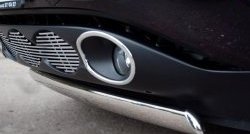 9 449 р. Защита переднего бампера (Ø75x42 мм, нержавейка, 4х4) Russtal Nissan Juke 1 YF15 дорестайлинг (2010-2014)  с доставкой в г. Вологда. Увеличить фотографию 3