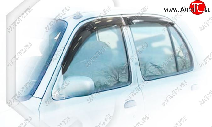 1 899 р. Дефлектора окон CA-Plastic Nissan March K11 хэтчбэк 5 дв. 2-ой рестайлинг (1997-2003) (Classic полупрозрачный)  с доставкой в г. Вологда