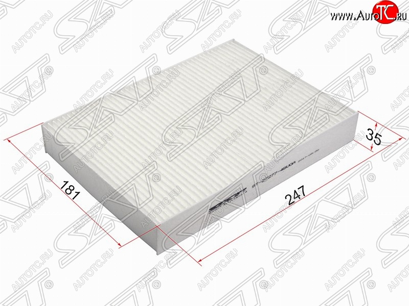 283 р. Фильтр салонный SAT (247х181х35 mm)  Nissan Micra  K13 (2010-2013), Nissan Qashqai  2 (2013-2019), Nissan X-trail  3 T32 (2017-2022), Renault Megane  универсал (2016-2025)  с доставкой в г. Вологда