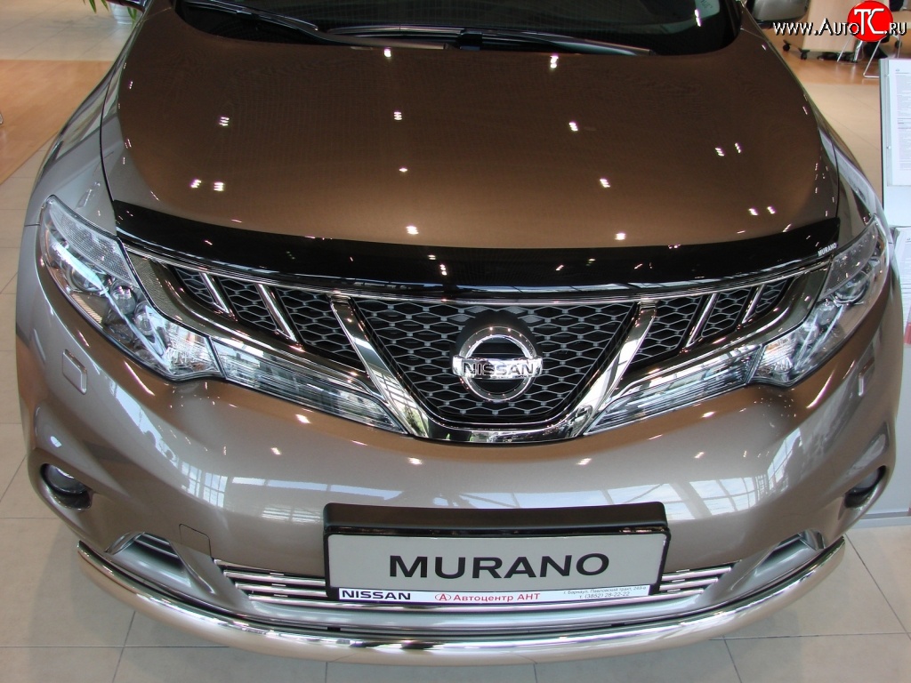 4 599 р. Дефлектор капота NovLine Nissan Murano 2 Z51 дорестайлинг (2008-2011)  с доставкой в г. Вологда