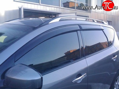 4 199 р. Дефлекторы окон (ветровики) Novline 4 шт Nissan Murano 2 Z51 дорестайлинг (2008-2011)  с доставкой в г. Вологда