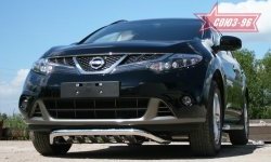 16 649 р. Защита переднего бампера Souz-96 (d60) Nissan Murano 2 Z51 рестайлинг (2010-2016)  с доставкой в г. Вологда. Увеличить фотографию 3