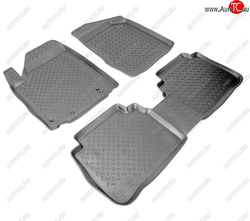 2 699 р. Комплект ковриков в салон Norplast Unidec Nissan Murano 1 Z50 (2002-2009) (Цвет: черный)  с доставкой в г. Вологда