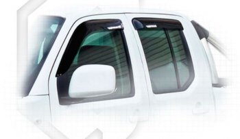 Дефлектора окон CA-Plastic Nissan Navara  2 D40 (2004-2010) дорестайлинг (Classic полупрозрачный)