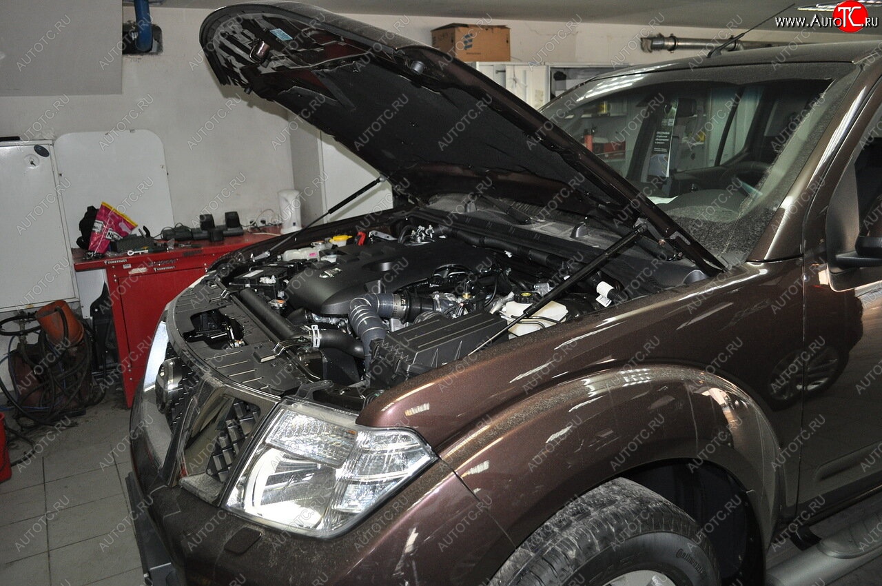 2 199 р. Упоры капота Russtal Nissan Pathfinder R51 дорестайлинг (2004-2007)  с доставкой в г. Вологда