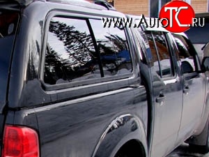 4 199 р. Дефлекторы окон (ветровики) Novline 4 шт Nissan Navara 2 D40 дорестайлинг (2004-2010)  с доставкой в г. Вологда
