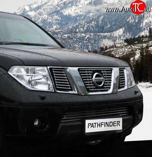 7 289 р. Декоративные вставки решетки радиатора Novline Nissan Pathfinder R51 дорестайлинг (2004-2007)  с доставкой в г. Вологда