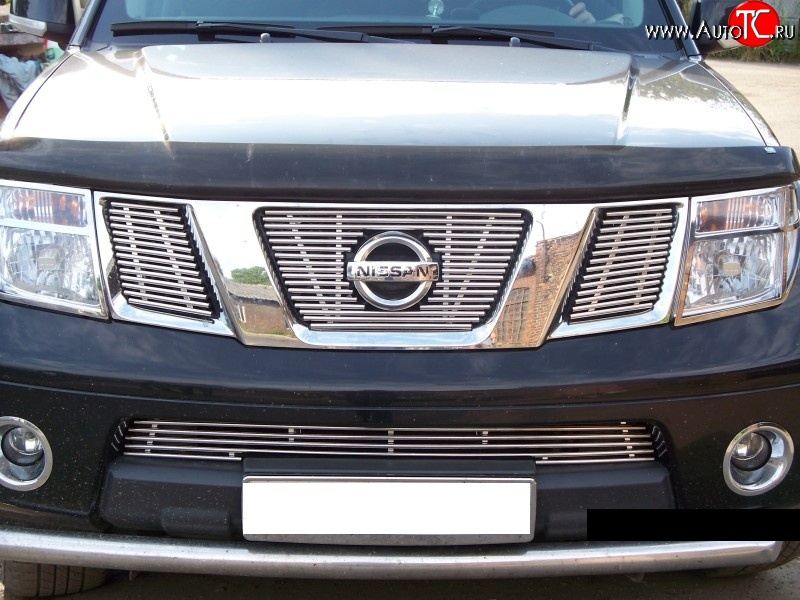 4 399 р. Декоративная вставка воздухозаборника Berkut Nissan Navara 2 D40 дорестайлинг (2004-2010)  с доставкой в г. Вологда