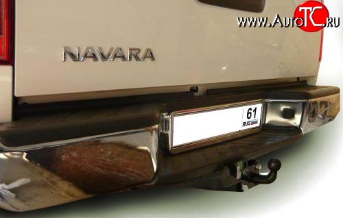 125 999 р. Фаркоп (Double Cab, со ступенькой) Лидер Плюс (до 2000 кг) Nissan Navara 2 D40 дорестайлинг (2004-2010) (Без электропакета)  с доставкой в г. Вологда