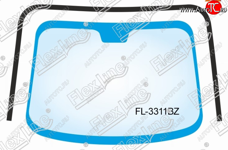 1 999 р. Молдинг лобового стекла FlexLine Nissan Note 1 E11 дорестайлинг (2004-2008)  с доставкой в г. Вологда