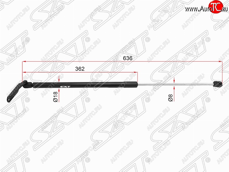 999 р. Левый упор крышки багажника (газовый) SAT Nissan Note 2 E12 дорестайлинг (2012-2016)  с доставкой в г. Вологда