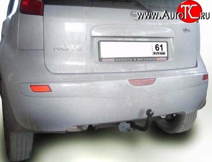 7 449 р. Фаркоп Лидер Плюс Nissan Note 1 E11 дорестайлинг (2004-2008) (Без электропакета)  с доставкой в г. Вологда