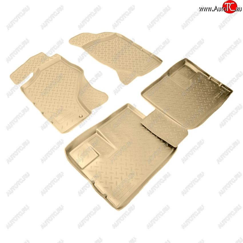 2 999 р. Коврики салона Norplast Unidec Nissan NP300 (2008-2013) (Цвет: бежевый)  с доставкой в г. Вологда