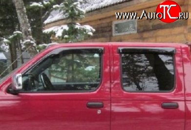 999 р. Комплект дефлекторов окон (ветровиков) 4 шт. Russtal Nissan NP300 (2008-2013)  с доставкой в г. Вологда