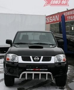 10 169 р. Защита переднего бампера нижняя Souz-96 - Акула Nissan NP300 (2008-2013)  с доставкой в г. Вологда. Увеличить фотографию 2