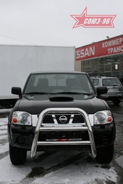 17 459 р. Защита переднего бампера Souz-96 (d76) Nissan NP300 (2008-2013)  с доставкой в г. Вологда. Увеличить фотографию 2