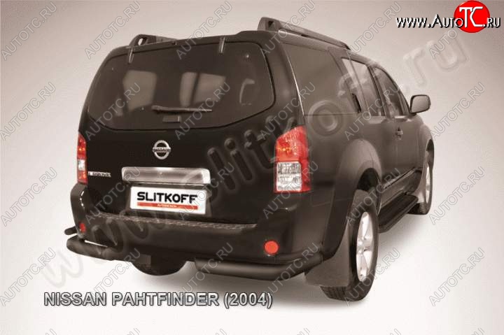 9 999 р. Уголки d76+d42 двойные Nissan Pathfinder R51 дорестайлинг (2004-2007) (Цвет: серебристый)  с доставкой в г. Вологда