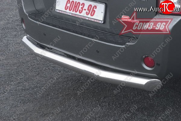 16 334 р. Защита заднего бампера Souz-96 (d76) Nissan Pathfinder R51 дорестайлинг (2004-2007)  с доставкой в г. Вологда