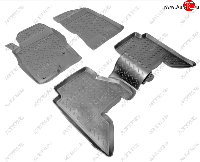 2 769 р. Комплект ковриков в салон Norplast Unidec Nissan Pathfinder R51 рестайлинг (2009-2014) (Цвет: черный)  с доставкой в г. Вологда
