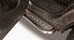 15 349 р. Широкая защита порогов из трубы диаметром 57 мм Slitkoff Nissan Pathfinder R52 дорестайлинг (2012-2017)  с доставкой в г. Вологда. Увеличить фотографию 3