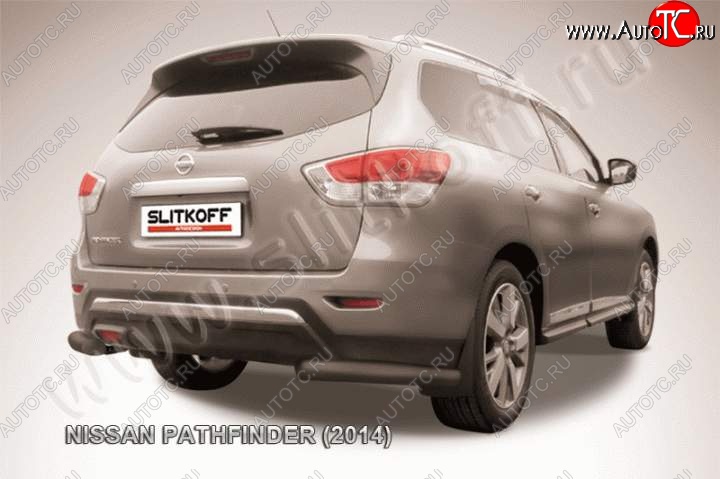 9 999 р. Уголки d76 Nissan Pathfinder R52 дорестайлинг (2012-2017) (Цвет: серебристый)  с доставкой в г. Вологда
