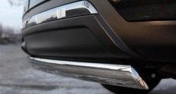 11 599 р. Защита заднего бампера (Ø75x42 мм, нержавейка) Russtal Nissan Pathfinder R52 дорестайлинг (2012-2017)  с доставкой в г. Вологда. Увеличить фотографию 3