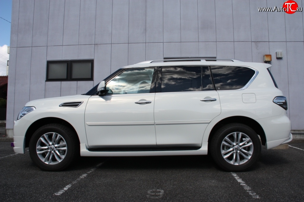 12 049 р. Молдинги (накладки на двери) Impul Nissan Patrol 6 Y62 дорестайлинг (2010-2014) (Неокрашенные)  с доставкой в г. Вологда
