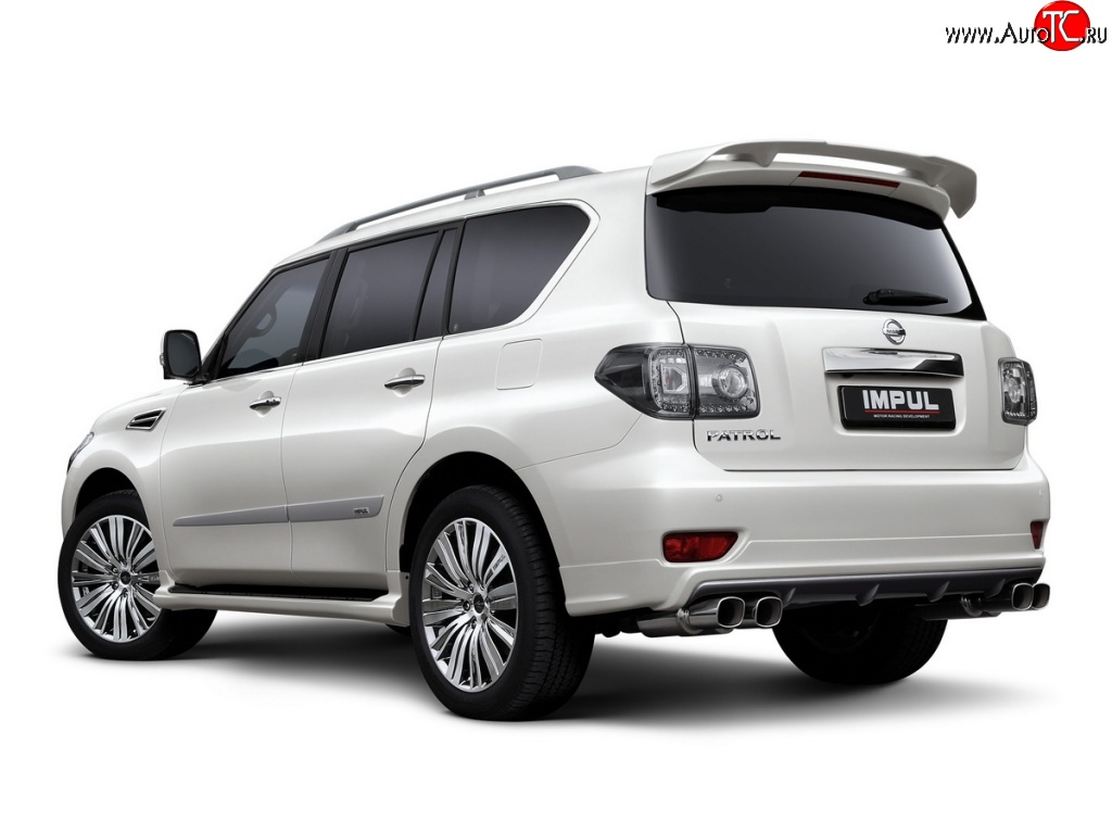 22 749 р. Спойлер Impul Nissan Patrol 6 Y62 дорестайлинг (2010-2014) (Неокрашенный)  с доставкой в г. Вологда