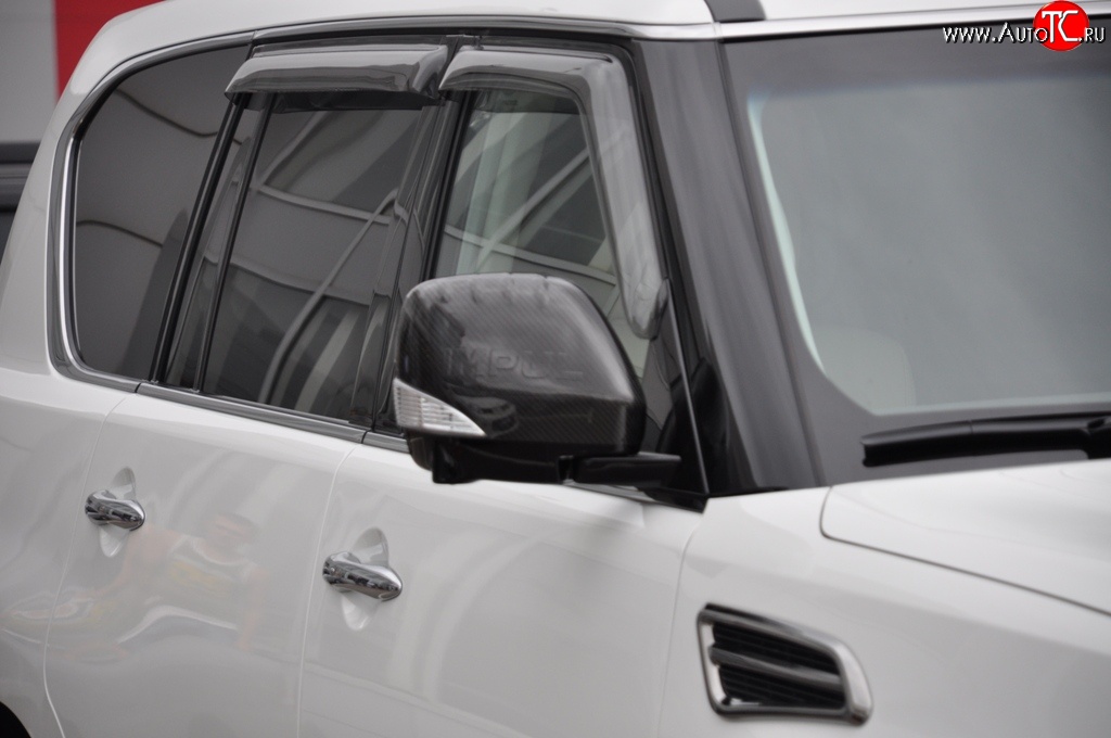 22 749 р. Накладки на зеркала Impul Nissan Patrol 6 Y62 дорестайлинг (2010-2014) (Неокрашенные)  с доставкой в г. Вологда