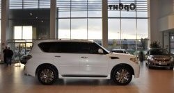 43 999 р. Комплект порогов Impul Nissan Patrol 6 Y62 дорестайлинг (2010-2014) (Неокрашенные)  с доставкой в г. Вологда. Увеличить фотографию 2