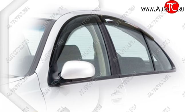 1 999 р. Дефлектора окон CA-Plastic Nissan Primera седан P11 дорестайлинг (1995-2000) (Classic полупрозрачный, Без хром.молдинга)  с доставкой в г. Вологда