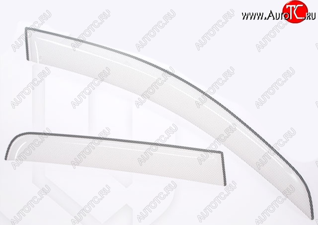 2 199 р. Дефлектора окон CA-Plastic  Nissan Qashqai  1 (2007-2010) дорестайлинг (Шелкография белая, Без хром.молдинга, Крепление только на скотч)  с доставкой в г. Вологда