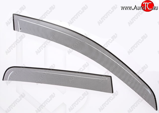 2 199 р. Дефлектора окон CA-Plastic  Nissan Qashqai  1 (2007-2010) дорестайлинг (Шелкография черная, Без хром.молдинга, Крепление только на скотч)  с доставкой в г. Вологда
