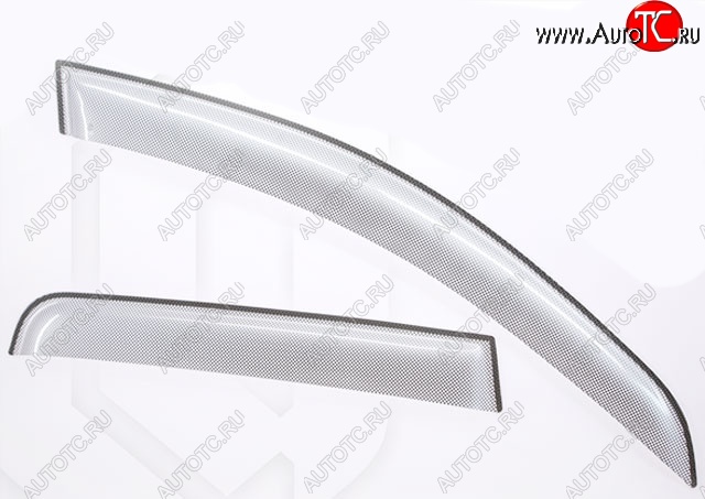 2 199 р. Дефлектора окон CA-Plastic  Nissan Qashqai  1 (2007-2010) дорестайлинг (Шелкография серебро, Без хром.молдинга, Крепление только на скотч)  с доставкой в г. Вологда