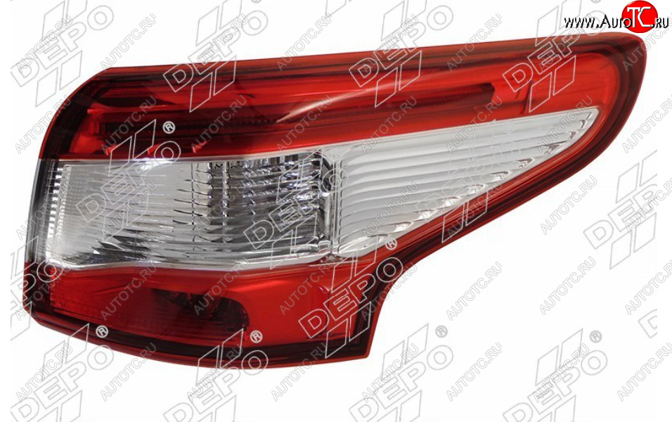 9 599 р. Правый фонарь задний DEPO Nissan Qashqai 2 J11 дорестайлинг (2013-2019)  с доставкой в г. Вологда