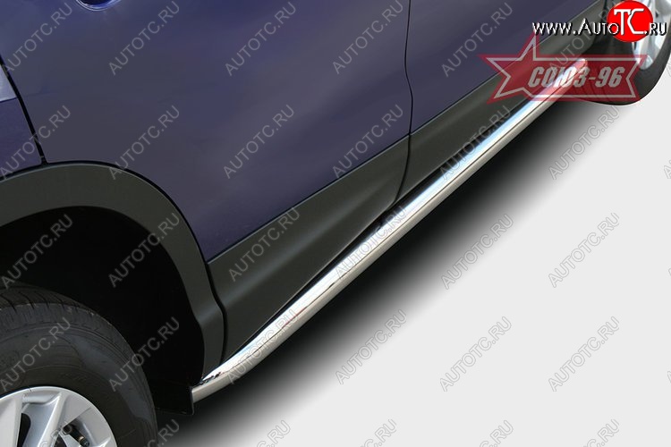 2 564 р. Защита порогов Souz-96 (d60) Nissan Qashqai 2 J11 дорестайлинг (2013-2019)  с доставкой в г. Вологда