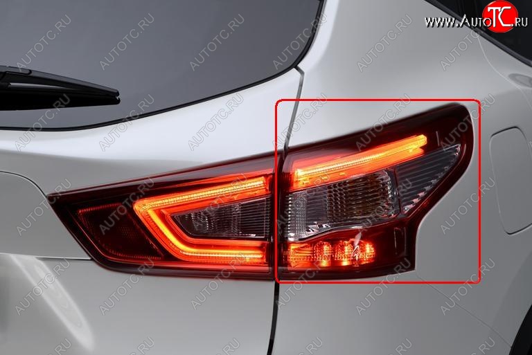3 899 р. Фонарь BRIGHTROAD (внешний, диодный, правый) Nissan Qashqai 2 J11 рестайлинг (2017-2022)  с доставкой в г. Вологда