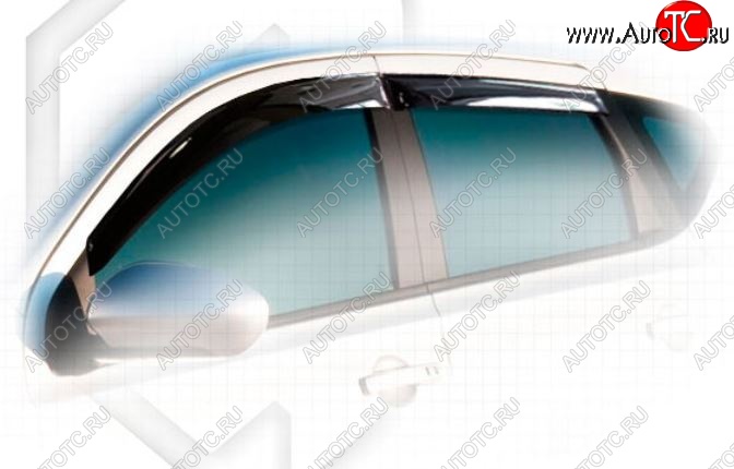 1 999 р. Дефлектора окон CA-Plastiс  Nissan Qashqai +2  1 (2008-2010) J10 дорестайлинг (Classic полупрозрачный, Без хром.молдинга)  с доставкой в г. Вологда