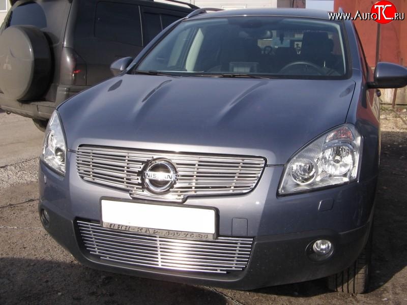 5 599 р. Декоративная вставка решетки радиатора Berkut Nissan Qashqai +2 1 J10 дорестайлинг (2008-2010)  с доставкой в г. Вологда