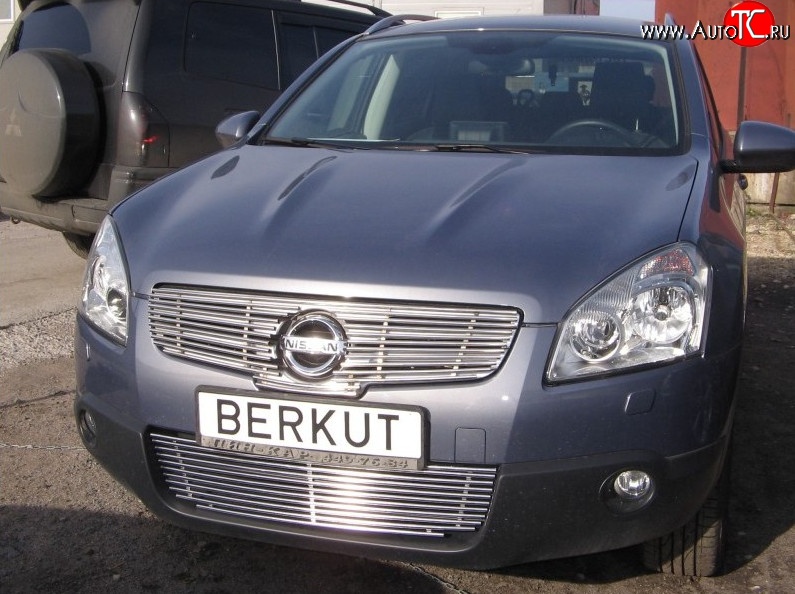 4 799 р. Декоративная вставка воздухозаборника Berkut Nissan Qashqai +2 1 J10 дорестайлинг (2008-2010)  с доставкой в г. Вологда
