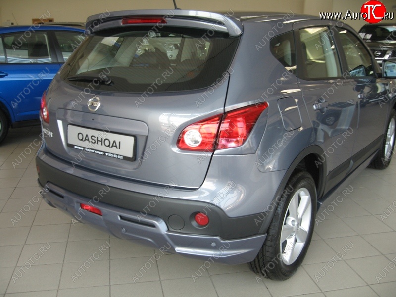 3 999 р. Спойлер на дверь багажника Гранд (без стоп-сигнала) Nissan Qashqai 1 J10 рестайлинг (2010-2013) (Неокрашенный)  с доставкой в г. Вологда