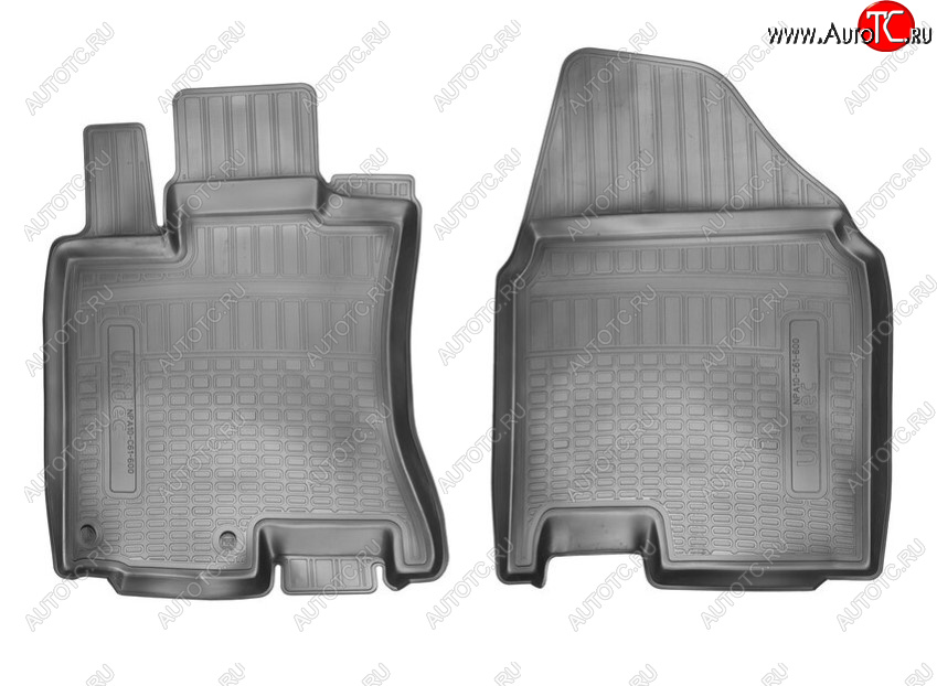 1 379 р. Комплект ковриков в салон Norplast Unidec (передние) Nissan Qashqai 1 дорестайлинг (2007-2010) (Цвет: черный)  с доставкой в г. Вологда