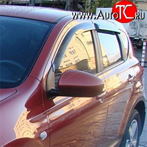 4 199 р. Дефлекторы окон (ветровики) Novline 4 шт Nissan Qashqai 1 J10 рестайлинг (2010-2013)  с доставкой в г. Вологда