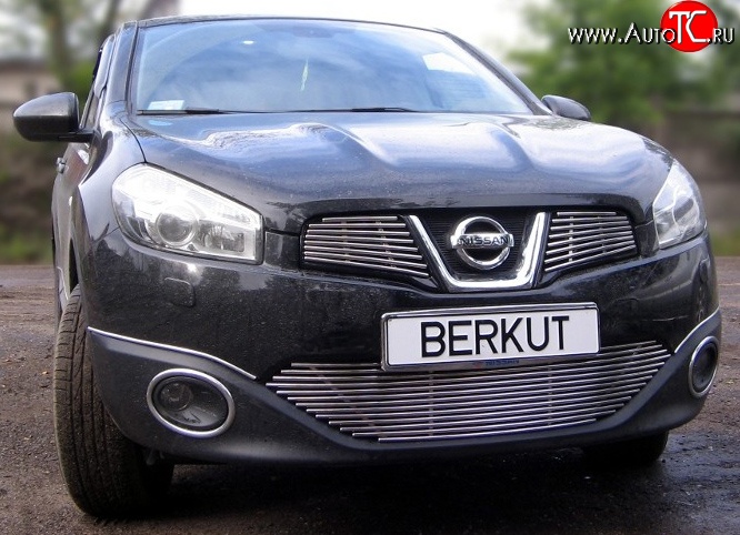 4 399 р. Декоративная вставка решетки радиатора Berkut Nissan Qashqai 1 J10 рестайлинг (2010-2013)  с доставкой в г. Вологда