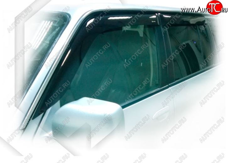 2 159 р. Дефлектора окон CA-Plastiс  Nissan Safari  Y61 (1997-1999) 5 дв. дорестайлинг (Classic полупрозрачный, Без хром.молдинга)  с доставкой в г. Вологда