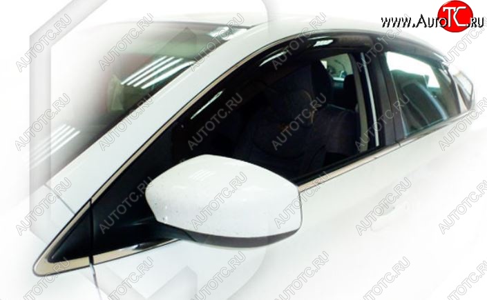 1 999 р. Дефлектора окон CA-Plastiс  Nissan Sentra  7 (2014-2017) B17 (Classic полупрозрачный)  с доставкой в г. Вологда