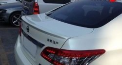 2 699 р. Лип спойлер M-VRS Nissan Sentra 7 B17 (2014-2017) (Неокрашенный)  с доставкой в г. Вологда. Увеличить фотографию 4